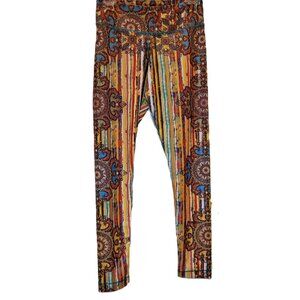 Niyama Leggings Multicolor Mandala Paisley Stripes Sz Medium